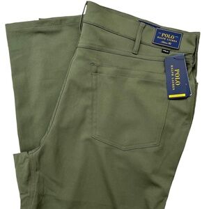 36x32 Polo Ralph Lauren Slim Fit Performance Twill Pant Green Men's
